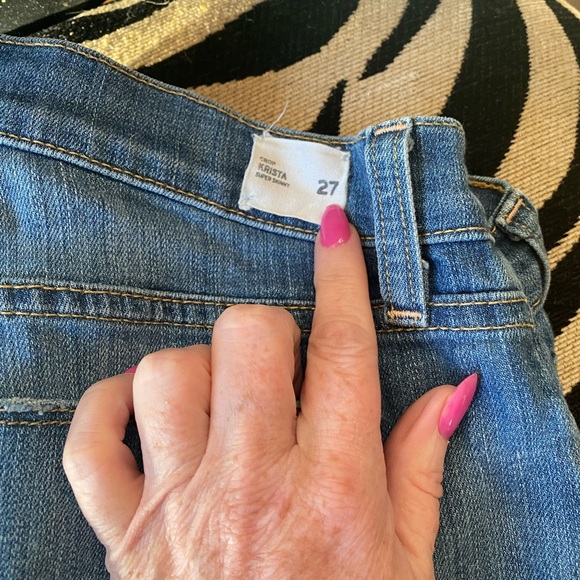 HUDSON Krista Distressed Skinny Jean sz 27 - Picture 3 of 11